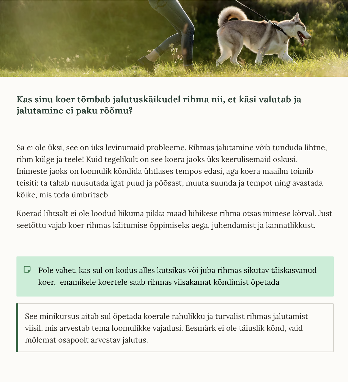 Rihmas jalutamise minikursus - Image 2